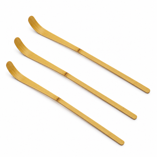 Bamboo Matcha Scoops, Set of 3 — white background product view