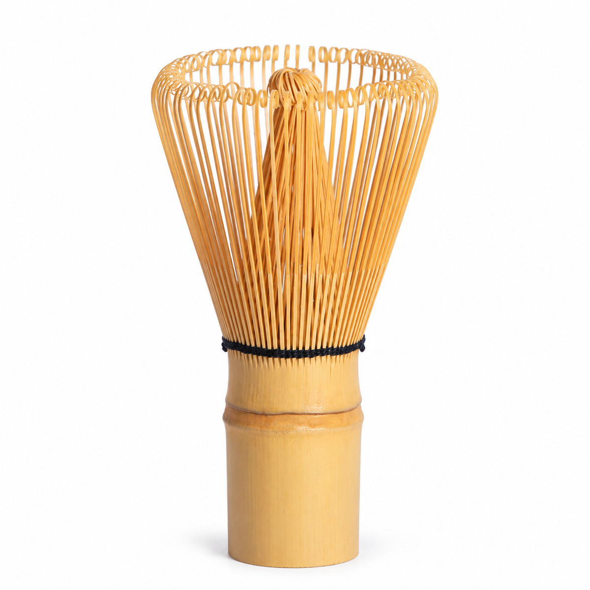 Bamboo Matcha Whisk — white background product view