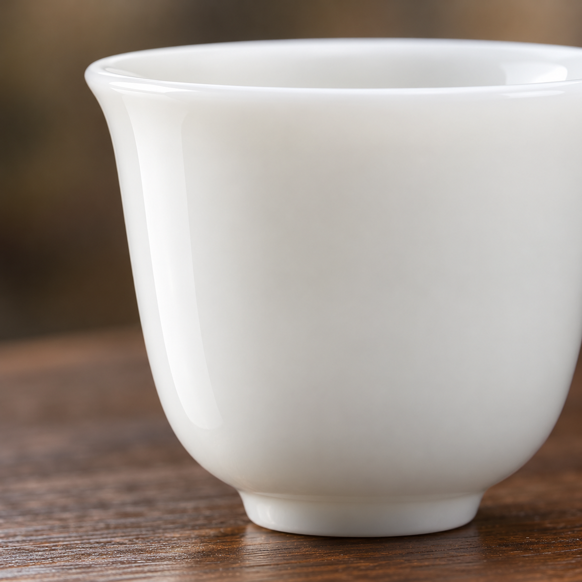 White Porcelain Tea Cups, Set of 2 — product material and construction